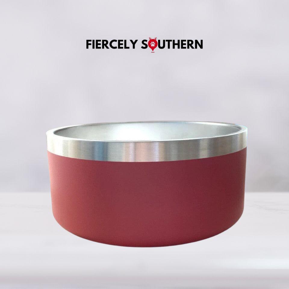 - Pet Food Bowl Fiercely Southern